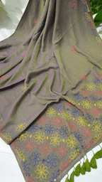 Embroidery Mulmul Saree