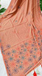Embroidery Mulmul Saree