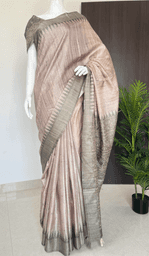 Embroidered Tussar Saree