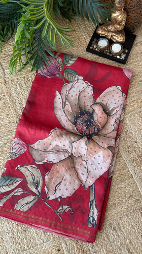 Pure Tussar Handloom Mirror Saree
