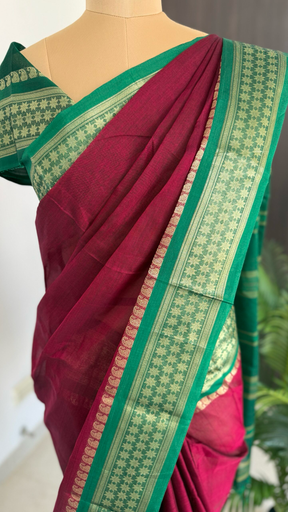 Mercerised Cotton Handloom Saree