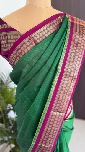 Mercerised Cotton Handloom Saree