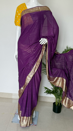 Viscose georgette Saree