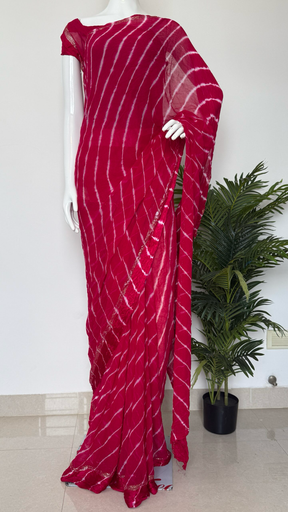 Georgette Saree with Satin border