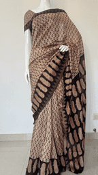 Maheshwari Handprint Saree