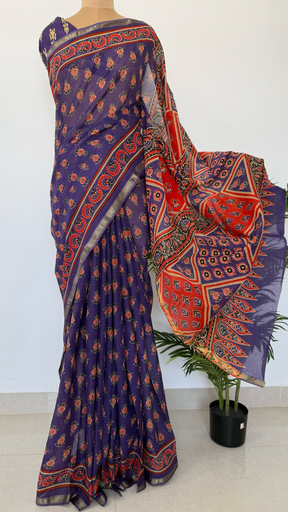 Chanderi Soft Cotton Saree