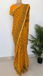 Chanderi Soft Cotton Saree