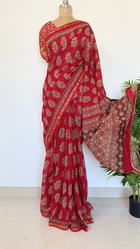 Chanderi Soft Cotton Saree