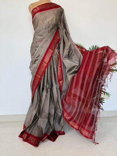 Handloom Mercerised Cotton Saree
