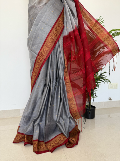 Mercerised Cotton Handloom Saree
