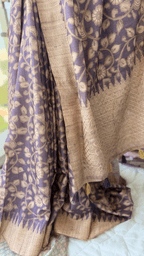 Embroidered Tussar Saree