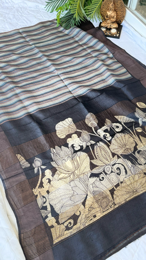 Pure Tussar Printed Saree