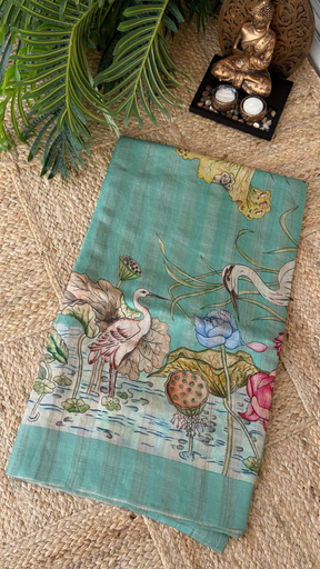 Handloom Tussar Digi Saree