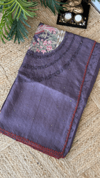 Fancy Tussar Mirror Saree