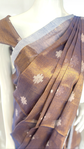Black Gold Tissue Saree