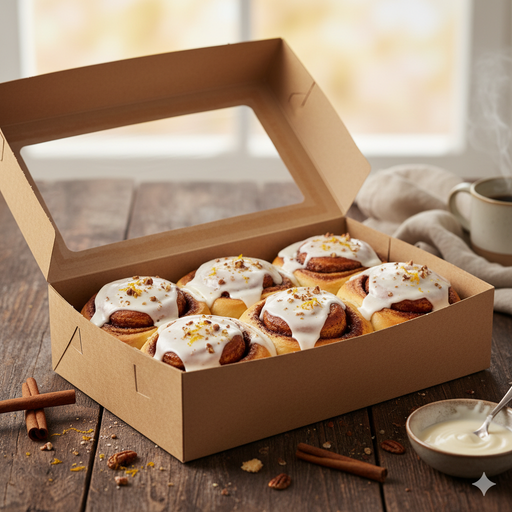 Cinnamon Brioche Buns Pack of 6
