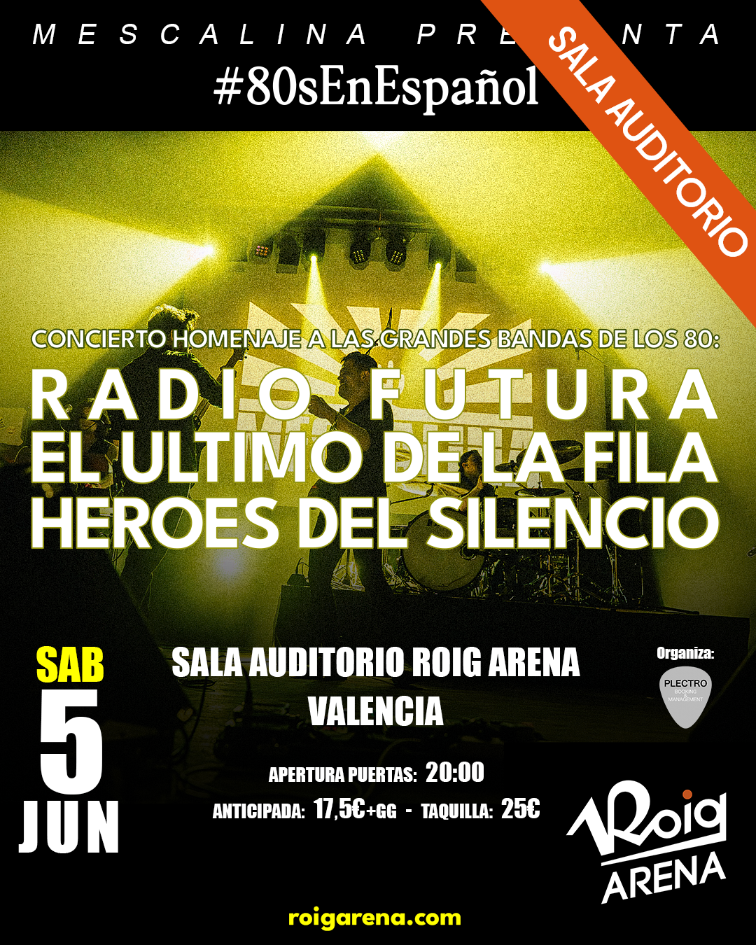 Mescalina revive el rock español de los 80 en '80sEnEspañol' (Roig Arena)