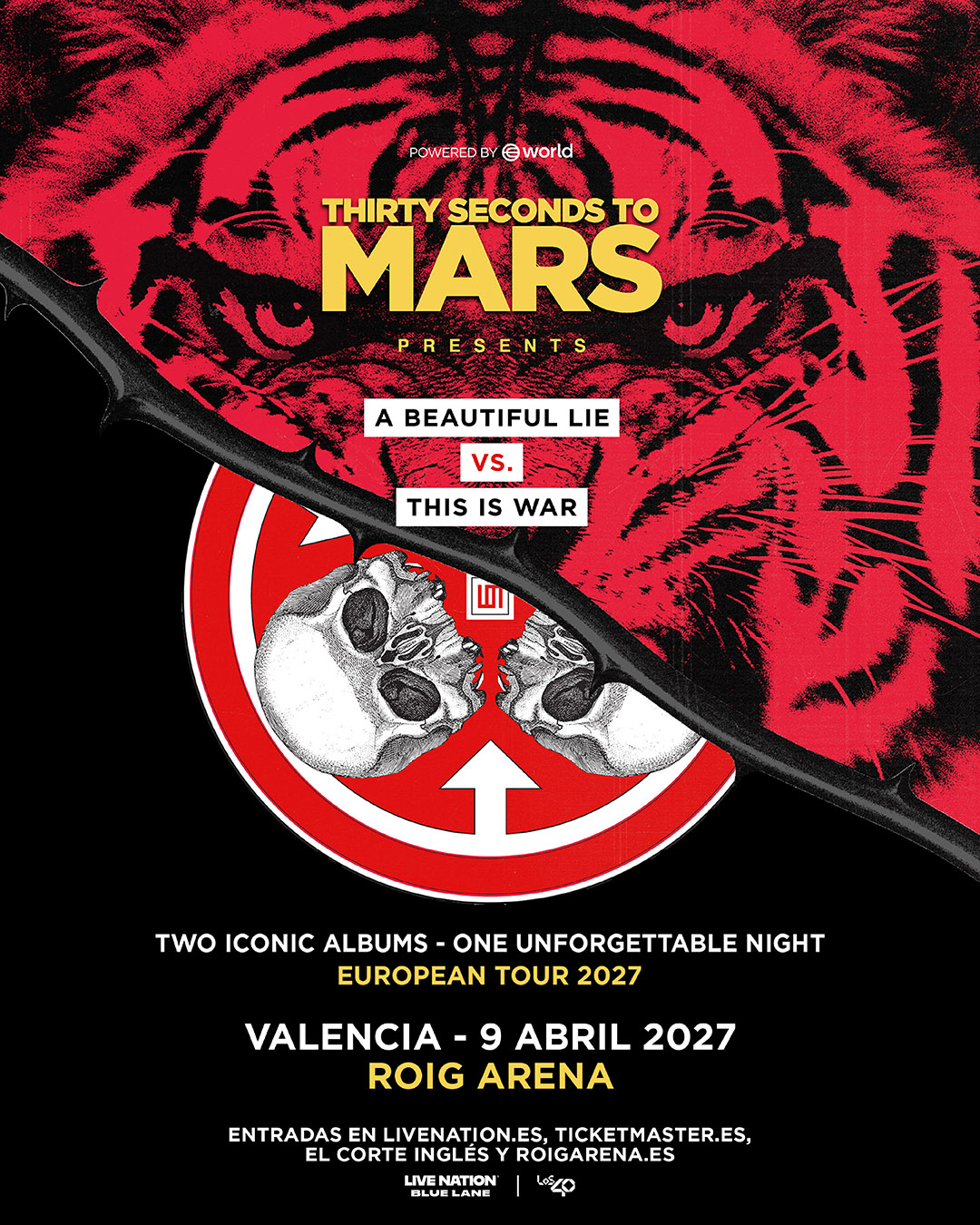 Thirty Seconds to Mars: A Beautiful Lie vs This Is War en Roig Arena