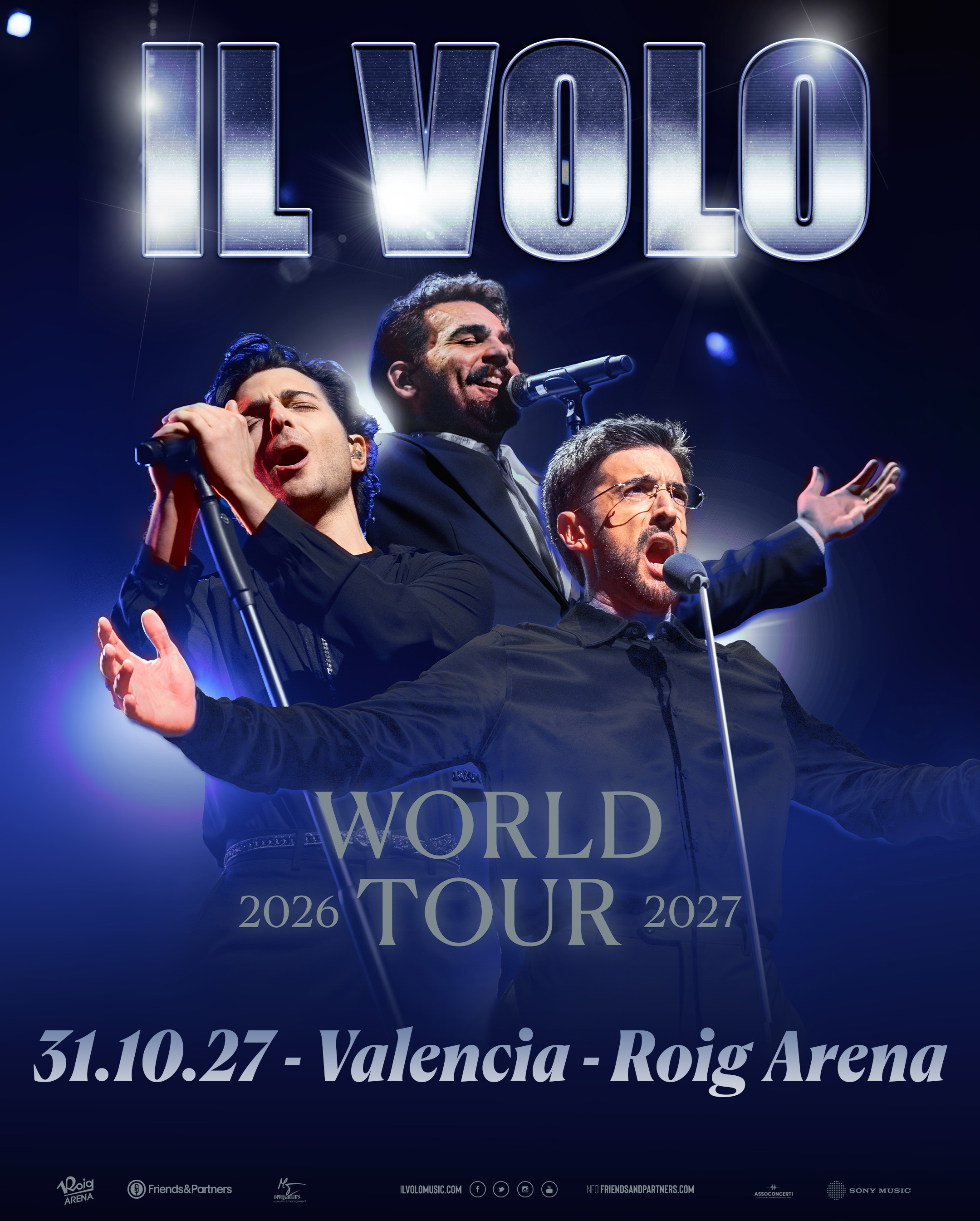 Il Volo en Valencia: World Tour 2026/27 en el Roig Arena