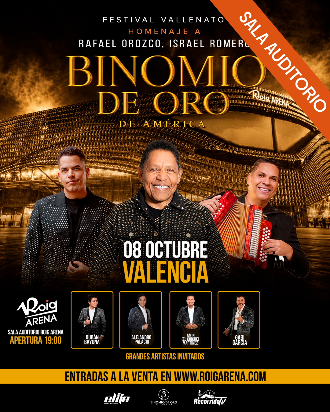 Festival Vallenato con Binomio de Oro en Roig Arena
