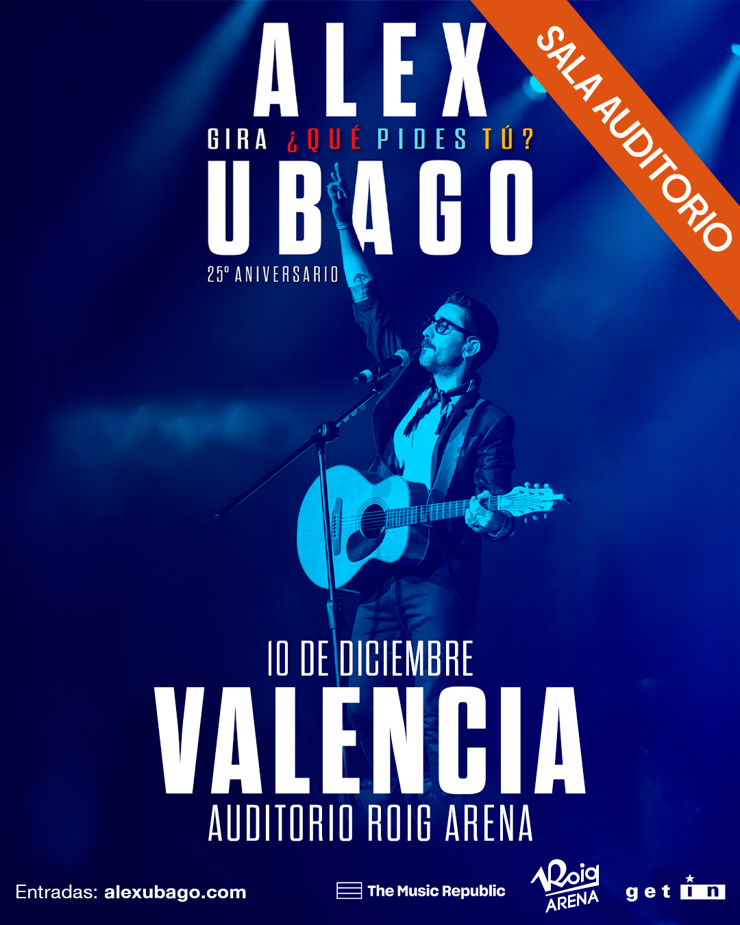 Álex Ubago celebra 25 años de '¿Qué pides tú?' en el Roig Arena de Valencia