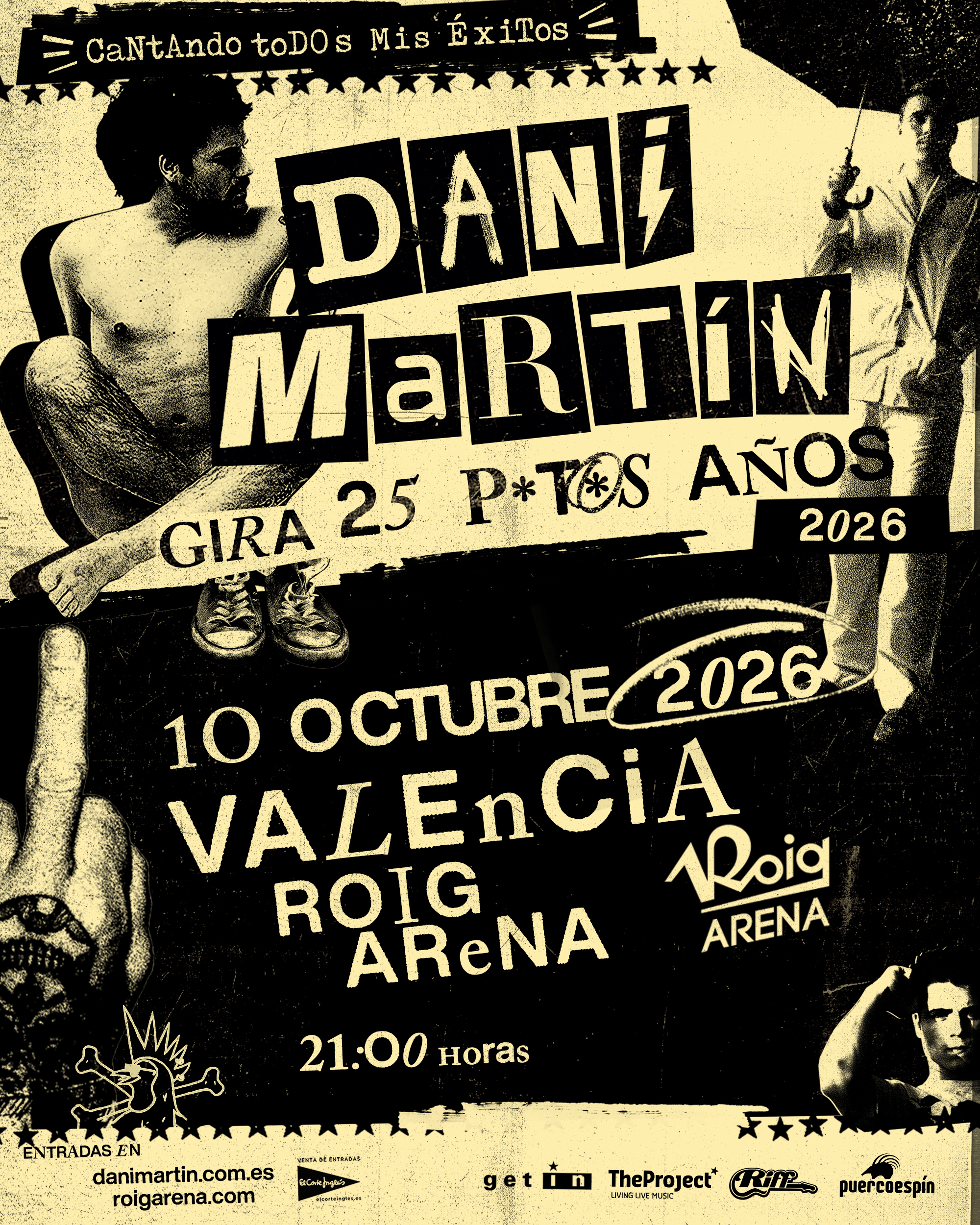 Dani Martín celebra 25 años de carrera en el Roig Arena de Valencia