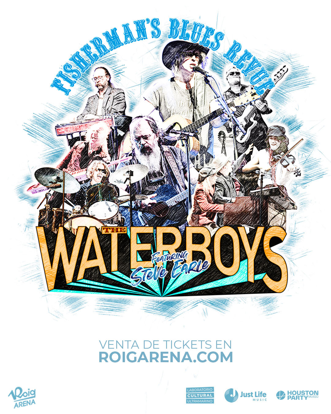 The Waterboys - Fisherman’s Blues Revue con Steve Earle en Roig Arena