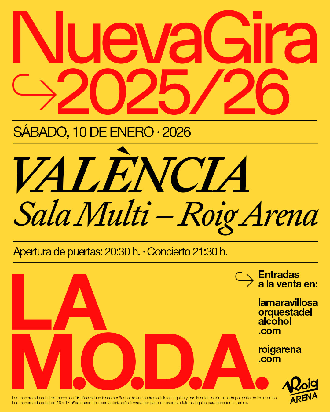 Nueva Gira 25/26 - LA M.O.D.A.