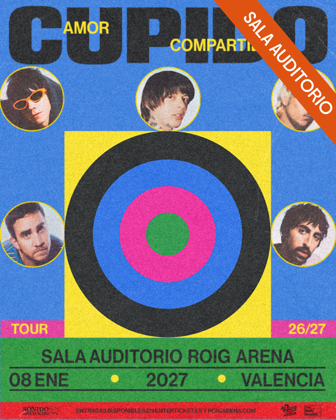 Cupido en concierto en la Sala Auditorio Roig Arena de Valencia