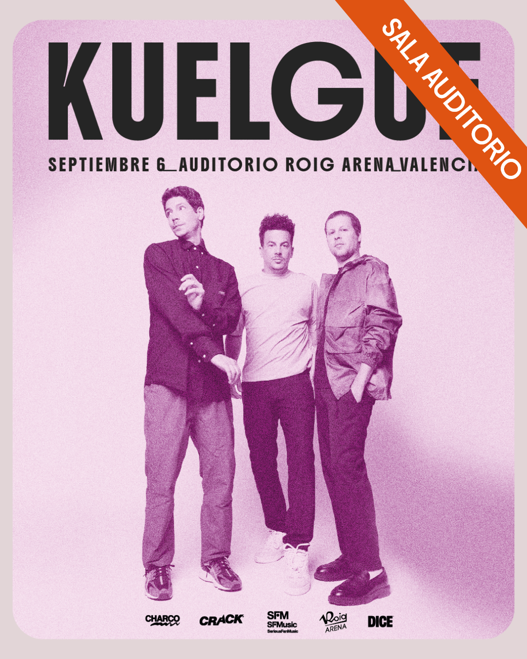 El Kuelgue en el Auditorio Roig Arena: concierto en Valencia el 6 de septiembre de 2026