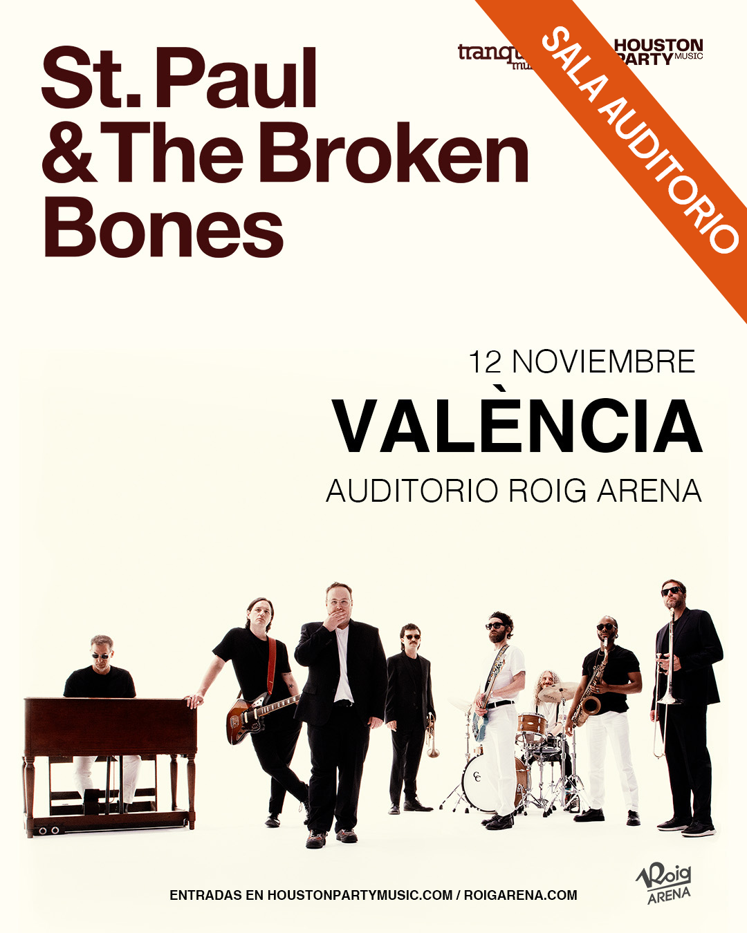 St. Paul & The Broken Bones en la Sala Auditorio Roig Arena