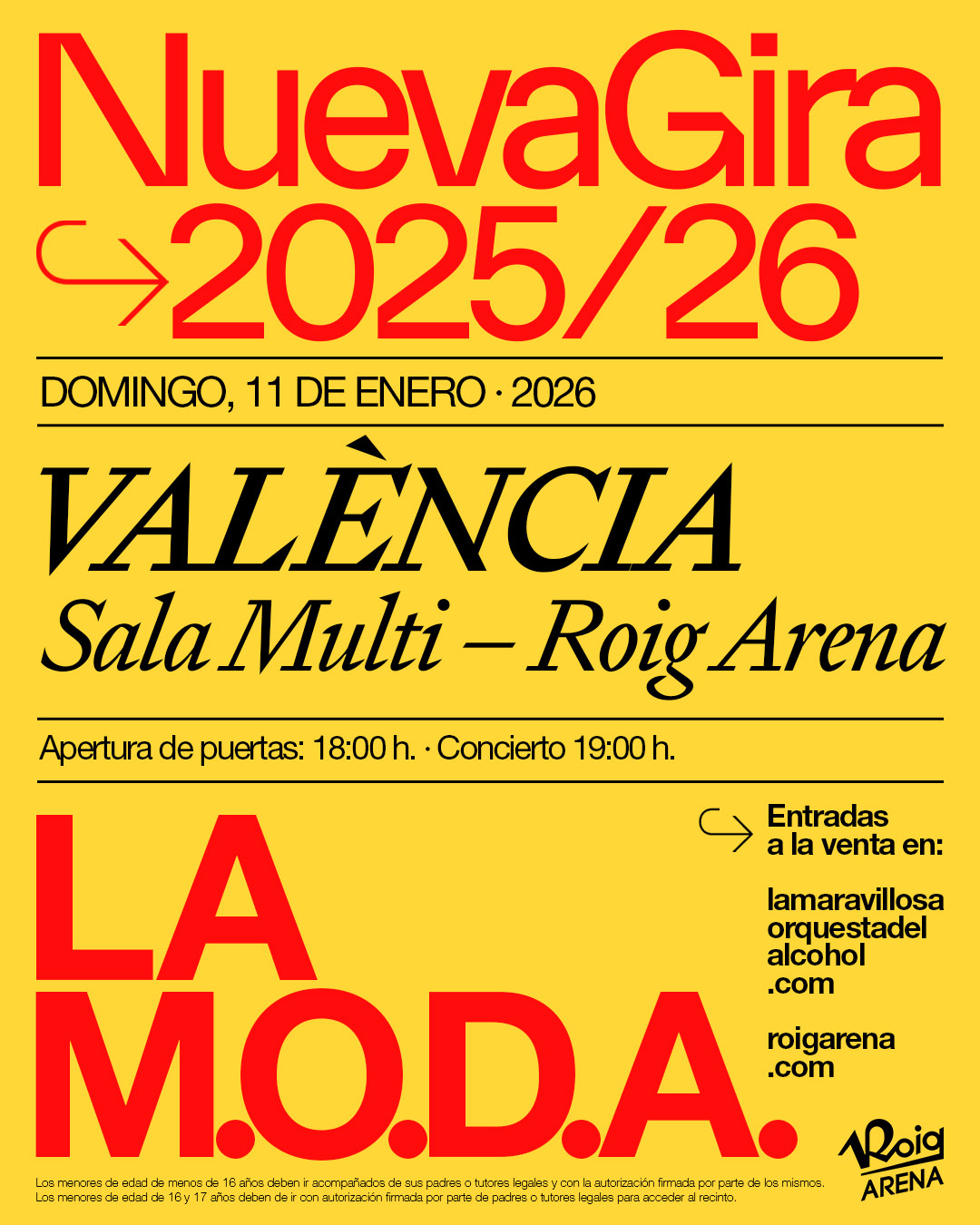 Nueva Gira 25/26 - LA M.O.D.A.