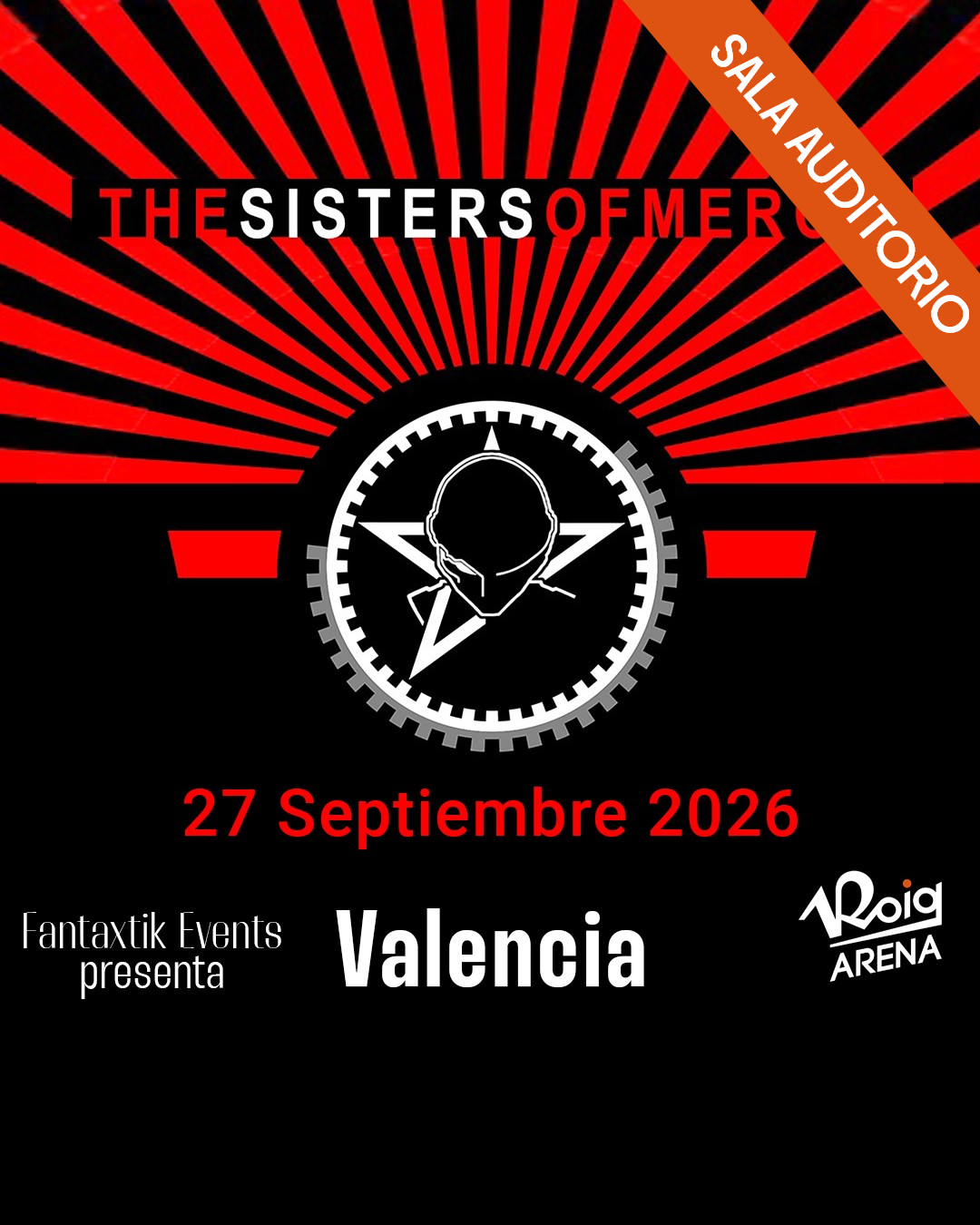 The Sisters of Mercy en Roig Arena: Concierto de rock gótico en Valencia