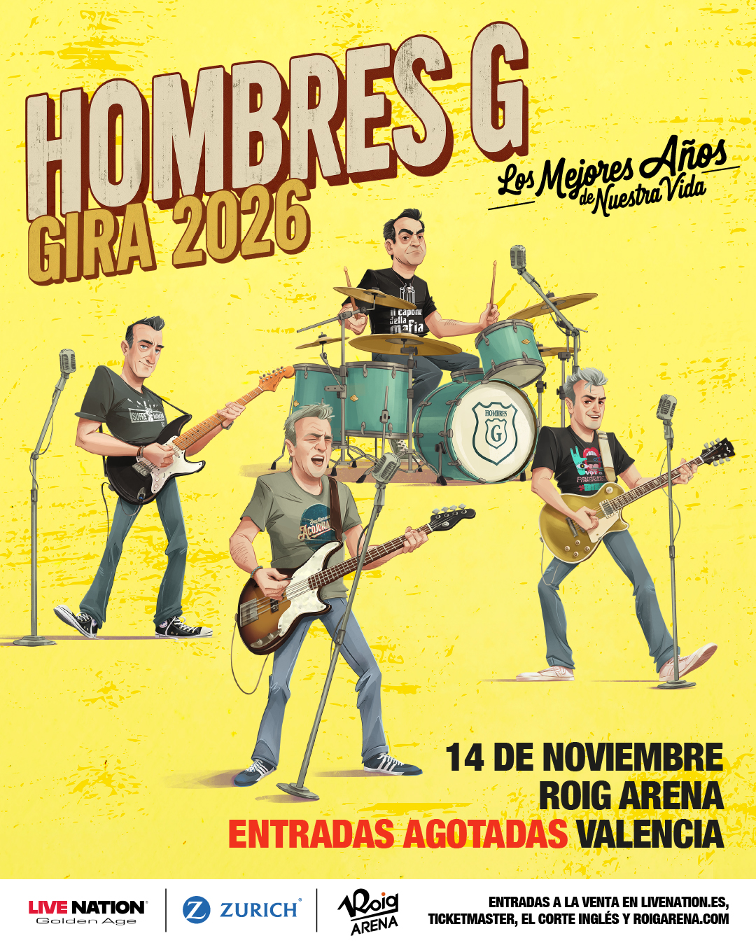 Hombres G en concierto: Los mejores años de nuestra vida - Roig Arena Valencia