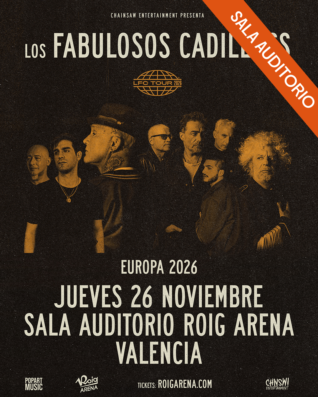 Los Fabulosos Cadillacs en Valencia: concierto en el Roig Arena 2026