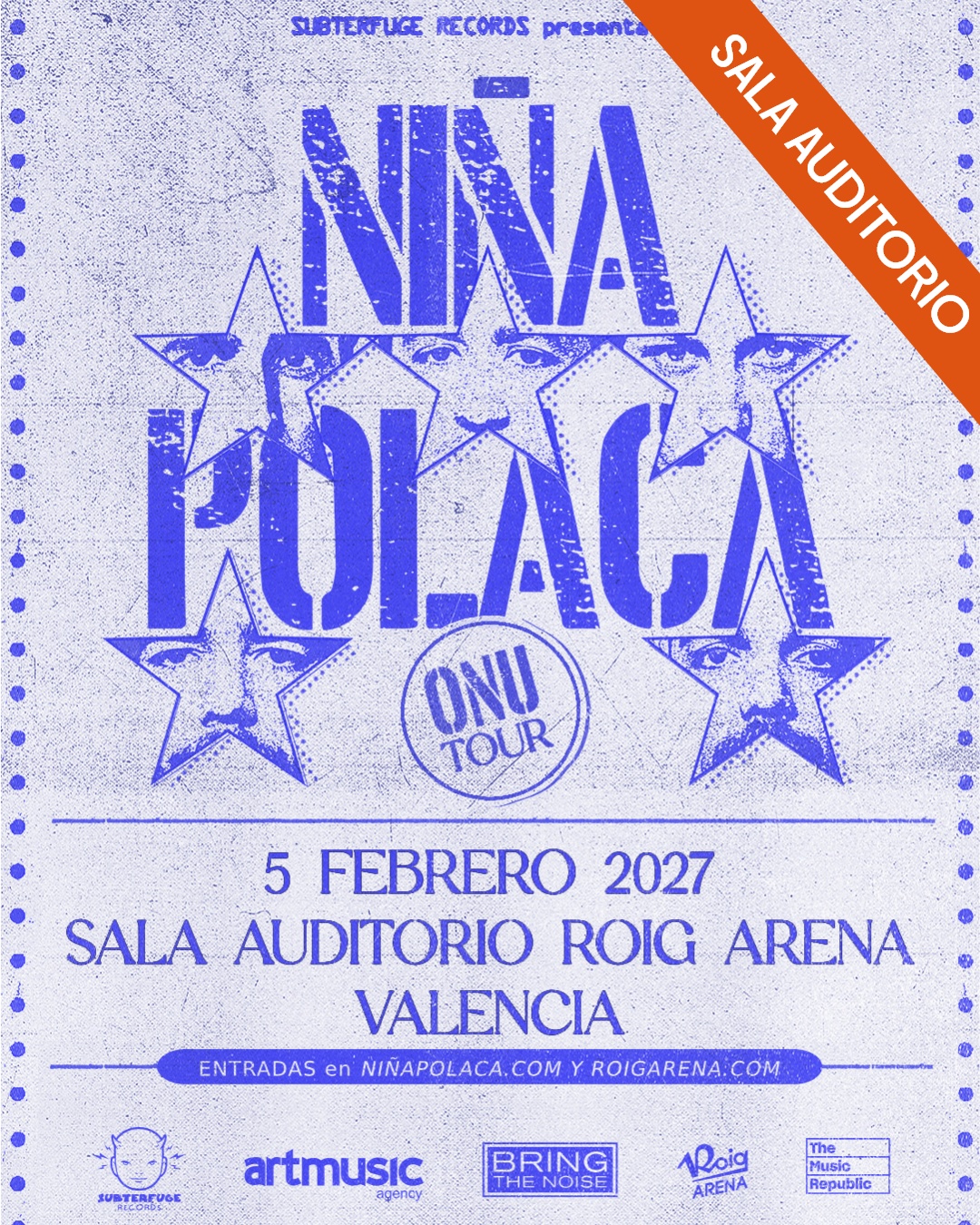 Niña Polaca en Sala Auditorio Roig Arena: Concierto ONU Tour 2027