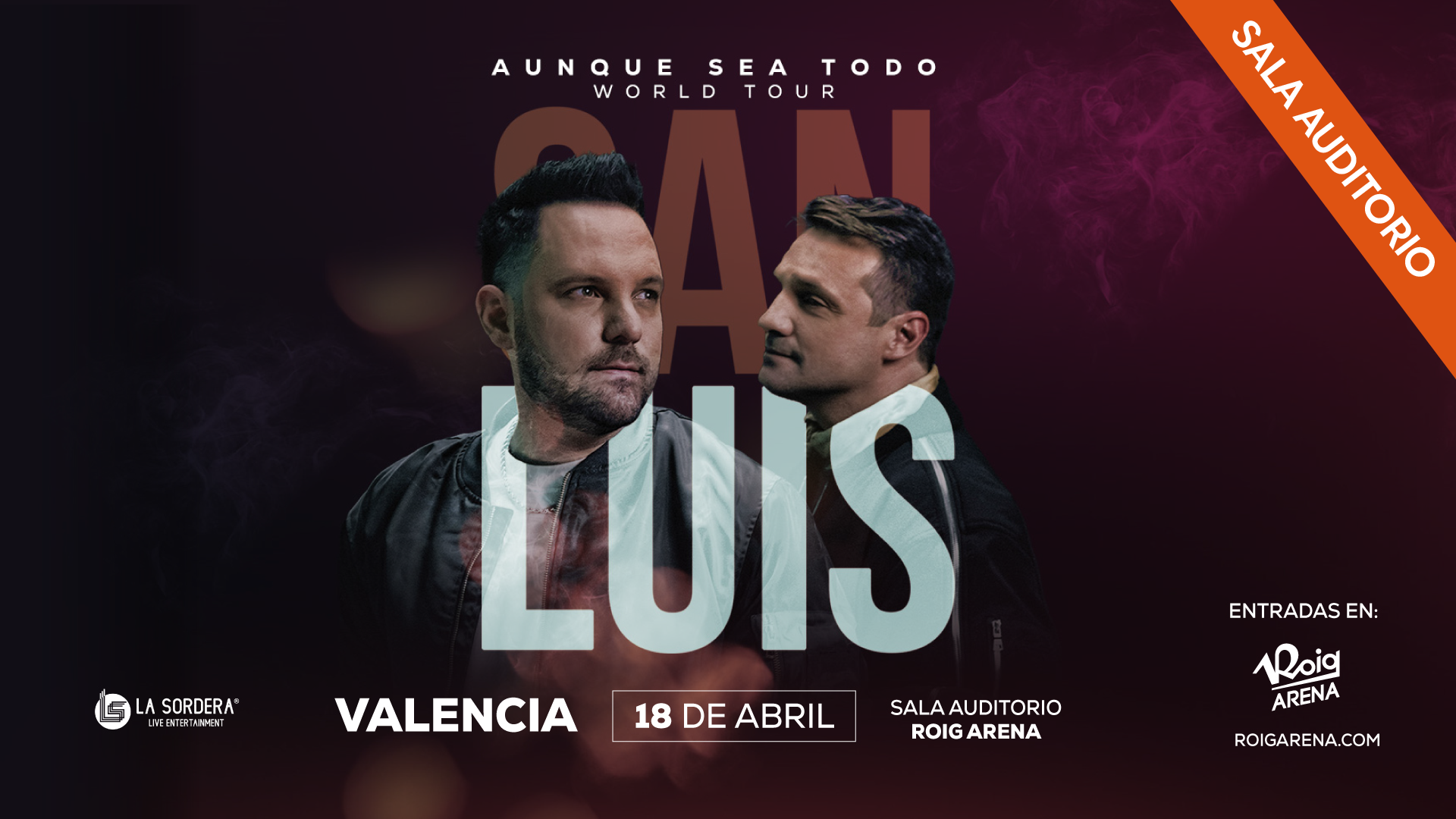 SanLuis - Aunque Sea Todo World Tour 2027 a Roig Arena