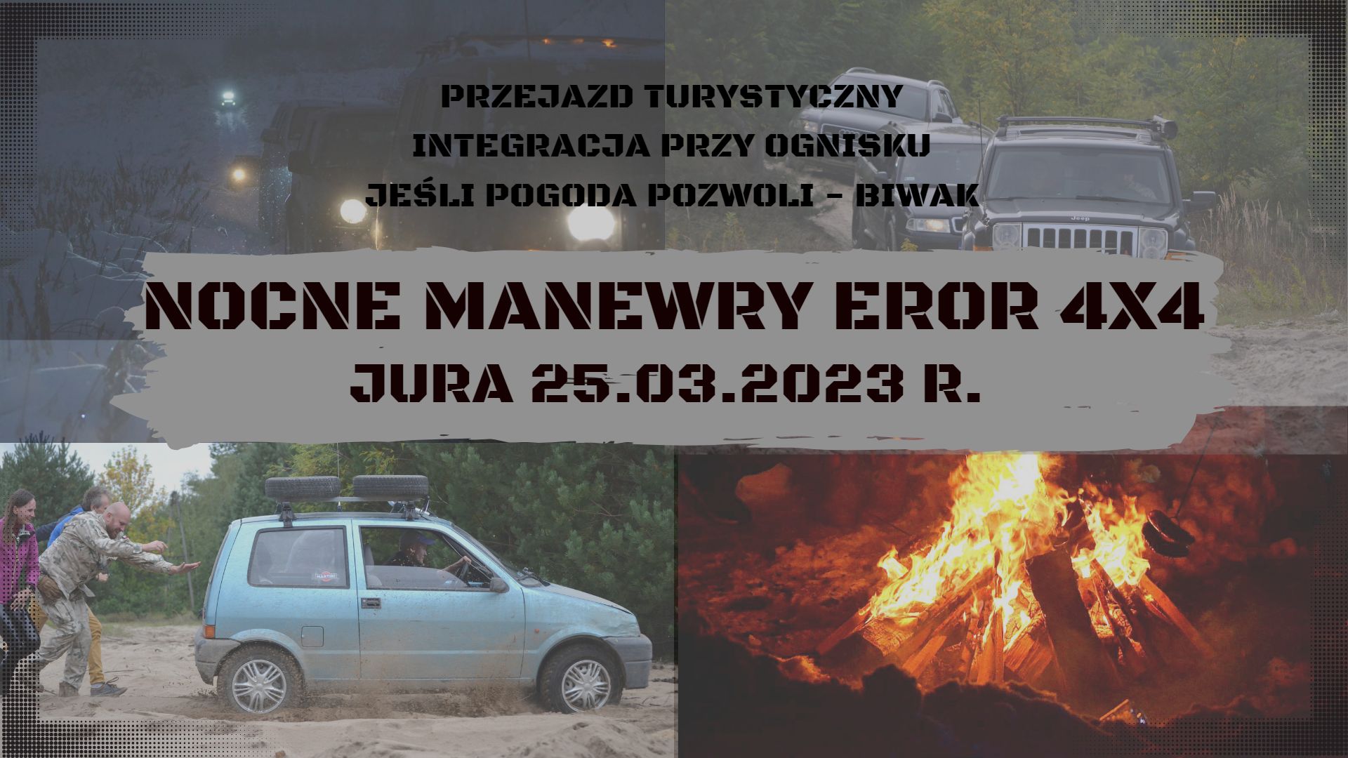 Event promotional image for Nocne manewry EROR 4X4