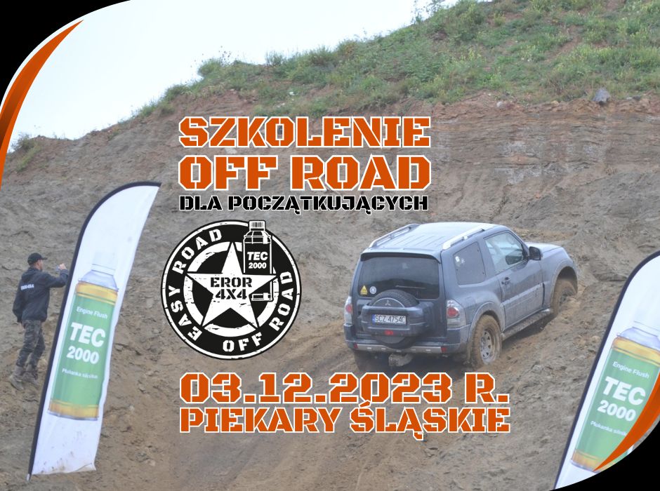 Zdjęcie promocyjne wydarzenia SZKOLENIE OFF ROAD DLA POCZĄTKUJĄCYCH 03.12.2023 r