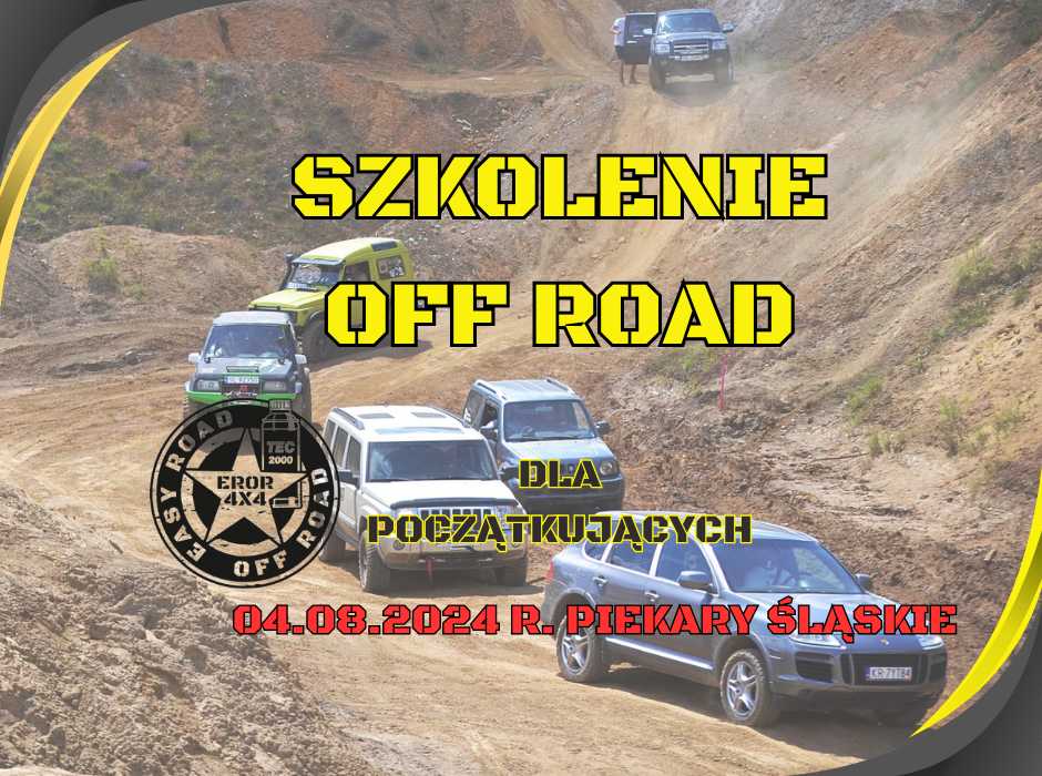 Zdjęcie promocyjne wydarzenia SZKOLENIE OFF ROAD DLA POCZĄTKUJĄCYCH 04.08.2024 R