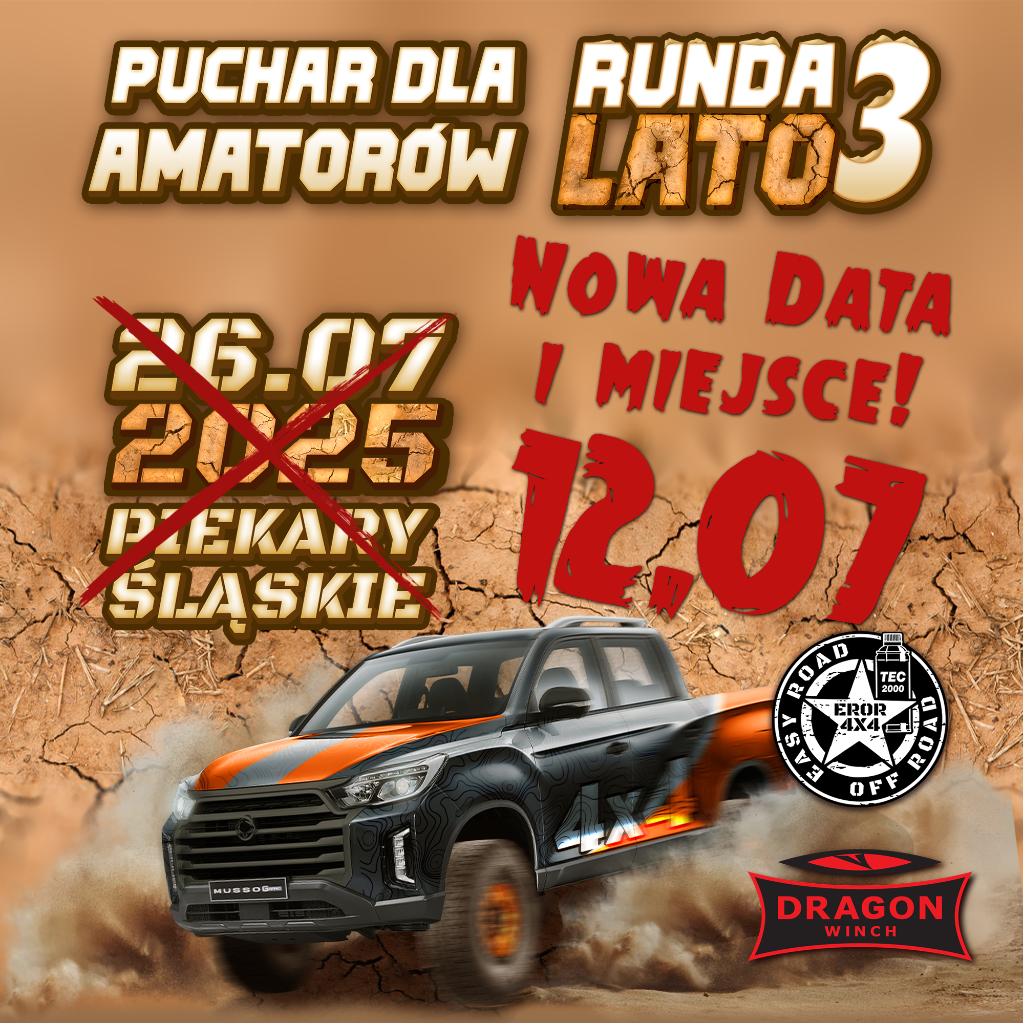 Event promotional image for 4 PORY ROKU EROR4X4 I DRAGON WINCH - LATO