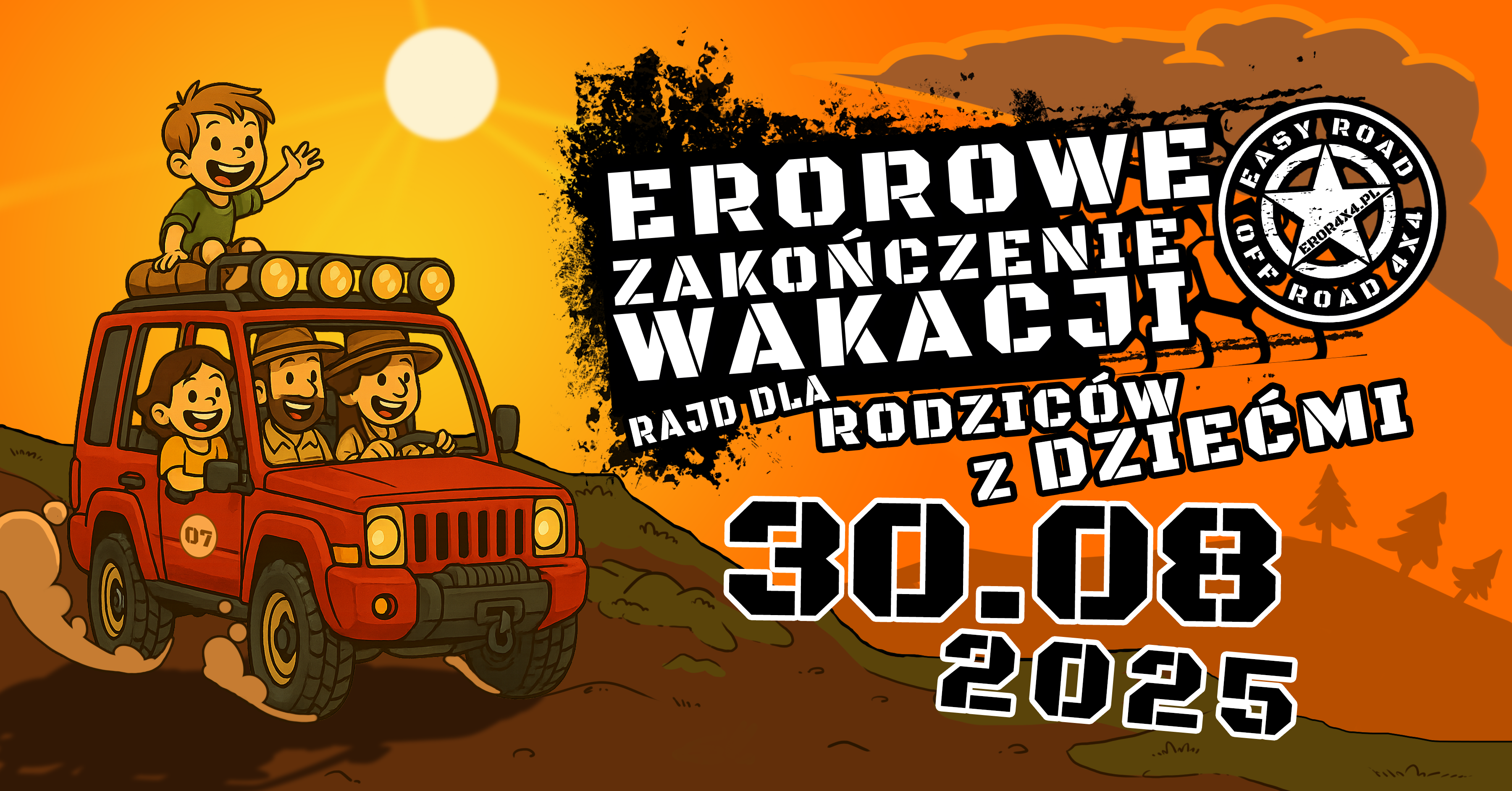 Event promotional image for EROROWE ZAKOŃCZENIE WAKACJI - RAJD DLA DZIECI