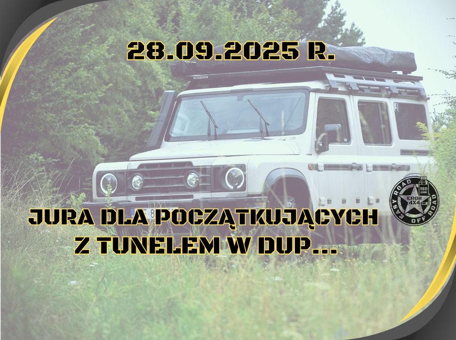 Event promotional image for 28.09.2025 r. JURA DLA AMATORA - Z TUNELEM W DUP..