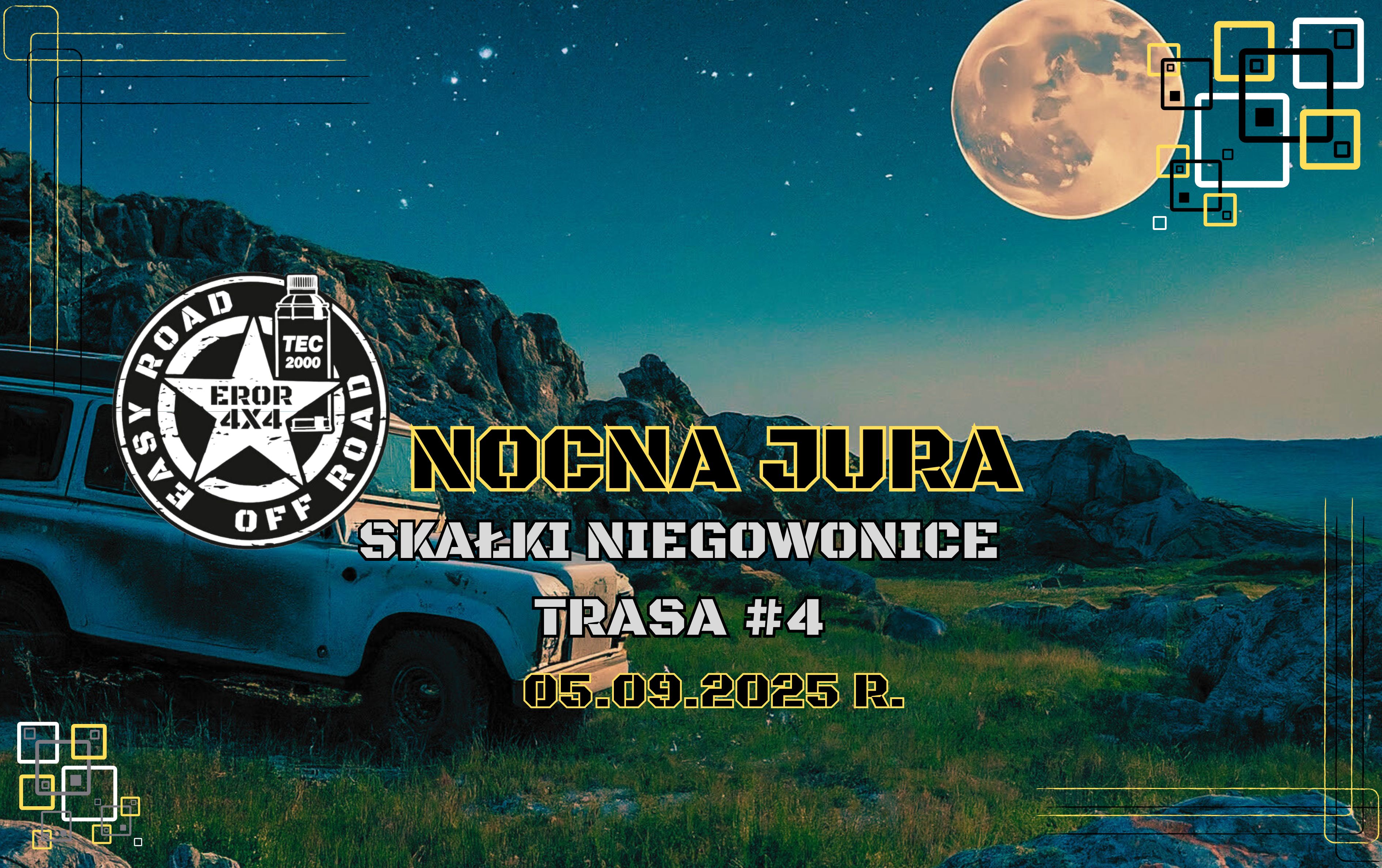 Event promotional image for 05.09.2025 R. NOCNA JURA SKAŁKI NIEGOWONICE