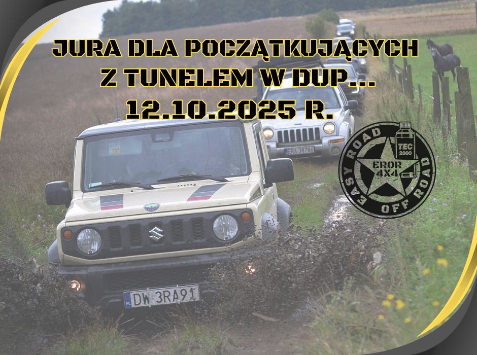 Event promotional image for 12.10.2025 r. JURA DLA AMATORA - Z TUNELEM W DUP..