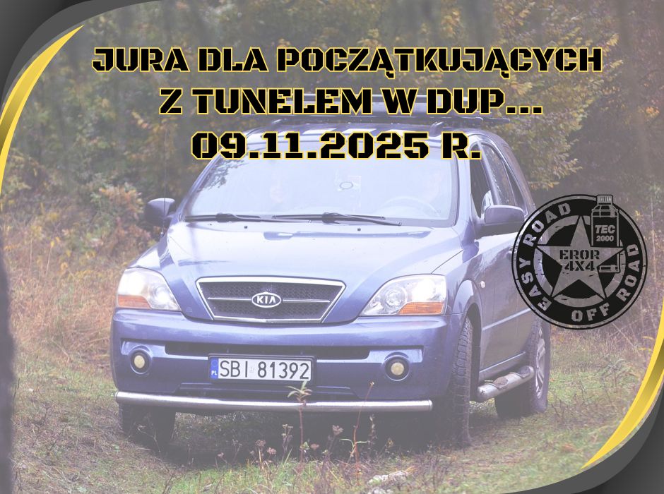 Event promotional image for 09.11.2025 r. JURA DLA AMATORA - Z TUNELEM W DUP.