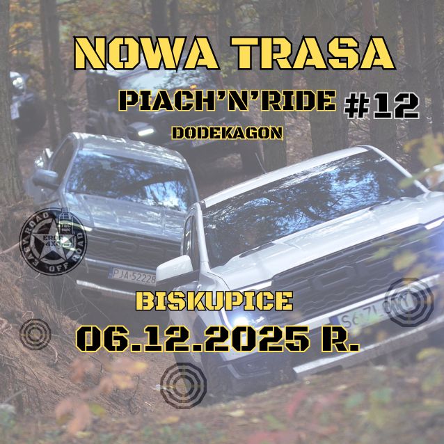Event promotional image for 06.12.2025 r. PIACHnRIDE - JURA DLA AMATORA 4x4