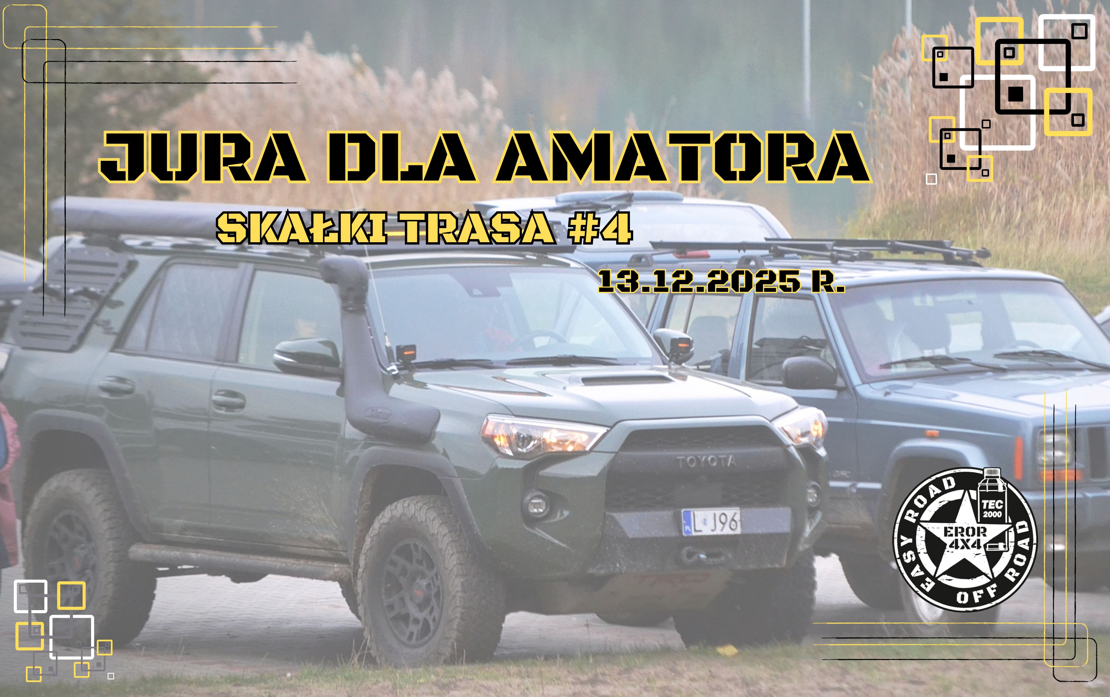 Event promotional image for 13.12.2025 r. SKAŁKI - JURA DLA POCZĄTKUJĄCYCH 4X4