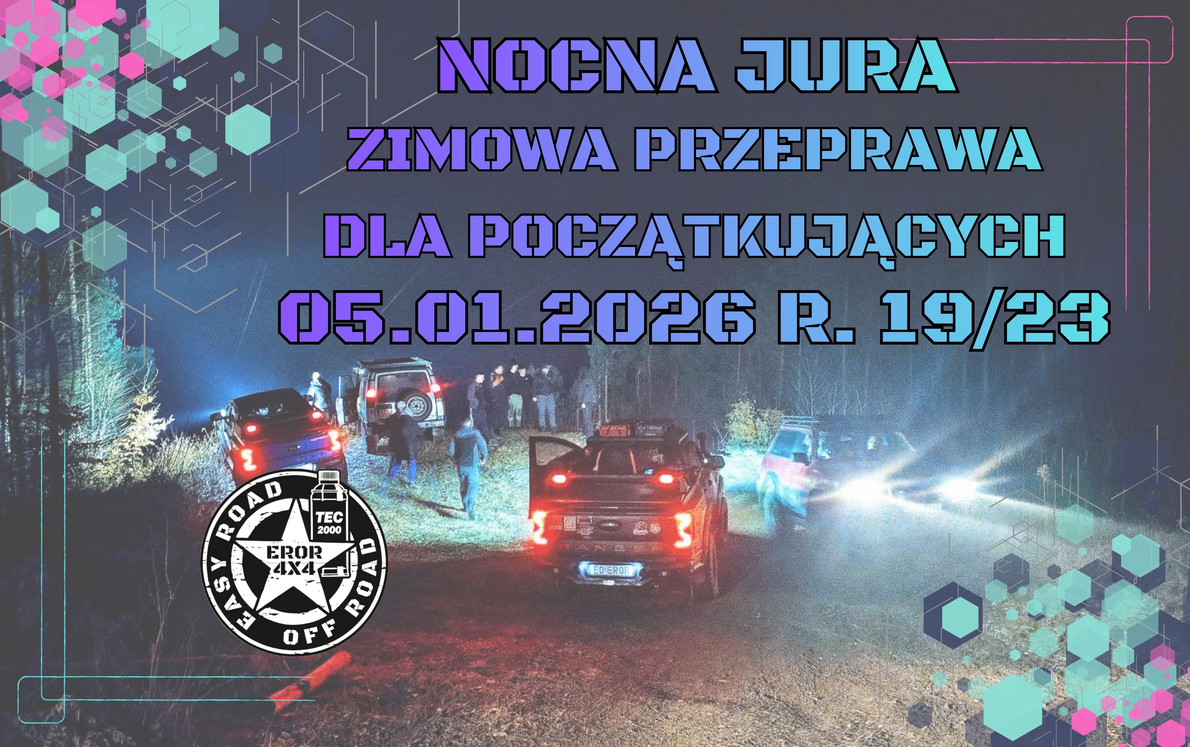 Event promotional image for 05.01.2026 NOCNA ZIMOWA JURA DLA POCZĄTKUJĄCYCH