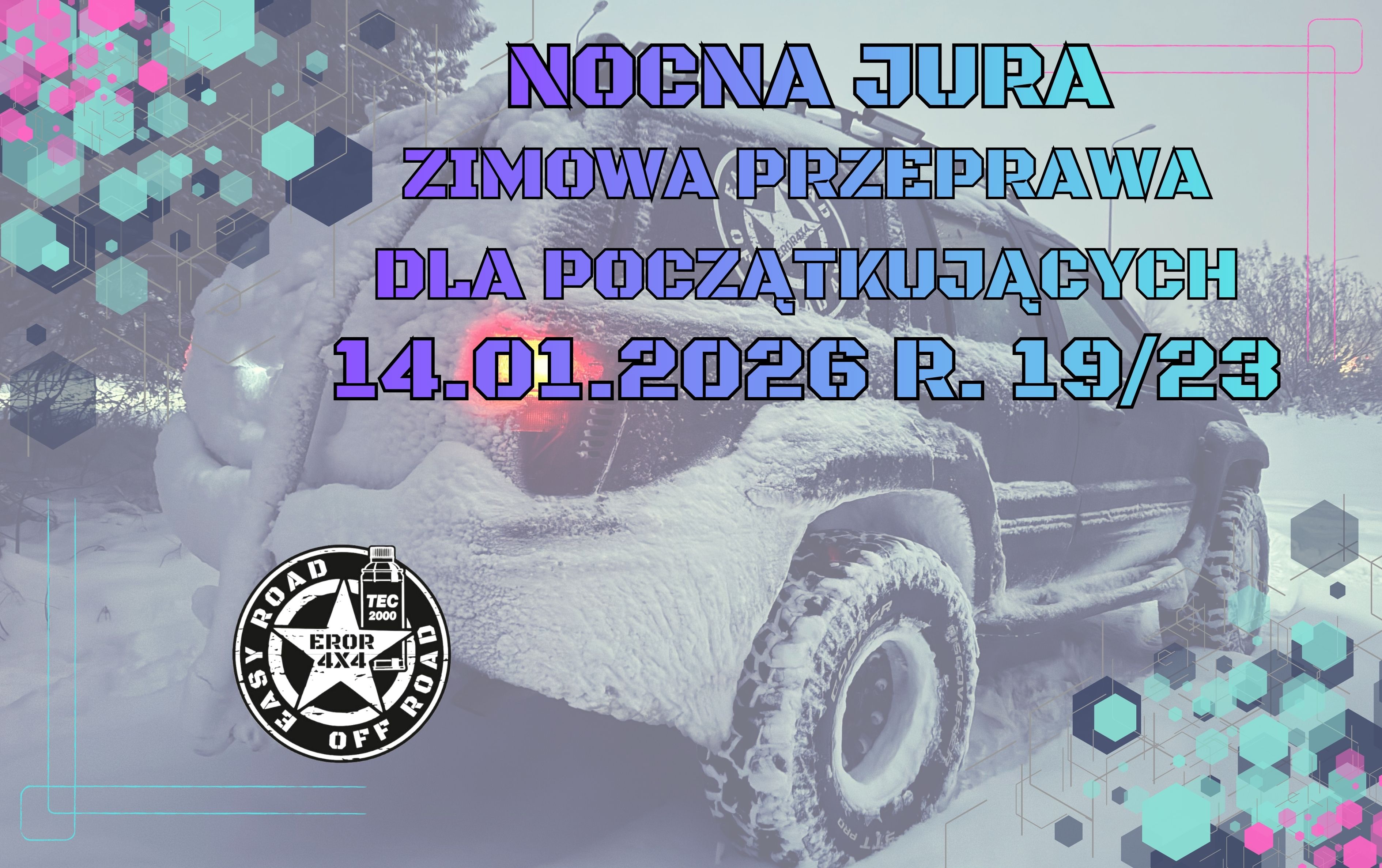Event promotional image for 14.01.2026 NOCNA ŚNIEŻNA TRASA DLA POCZĄTKUJĄCYCH